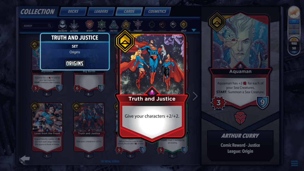The Truth and Justice Card