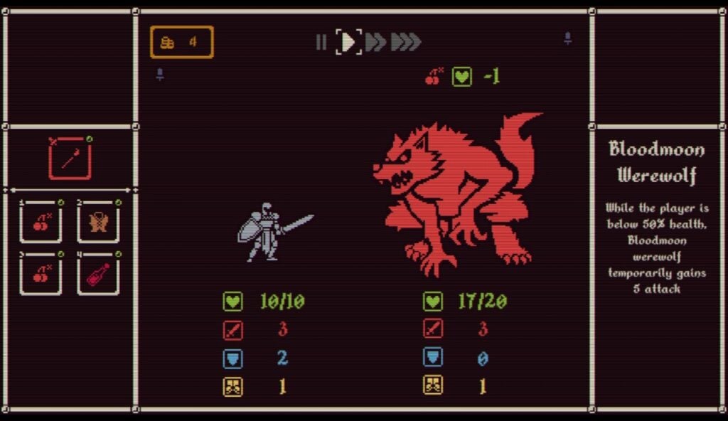 Using cherry bomb on boss
