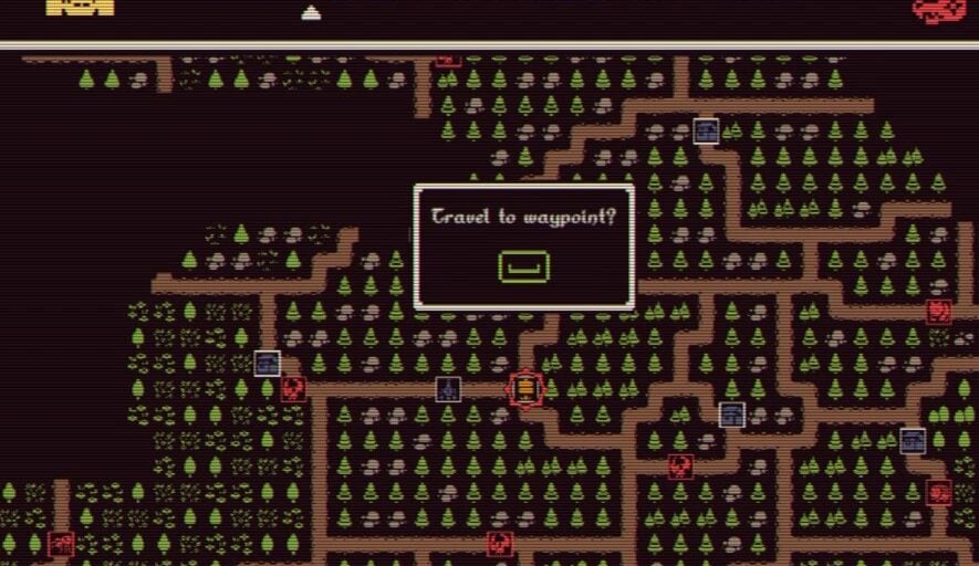 Press spacebar to fast travel to a waypoint. 