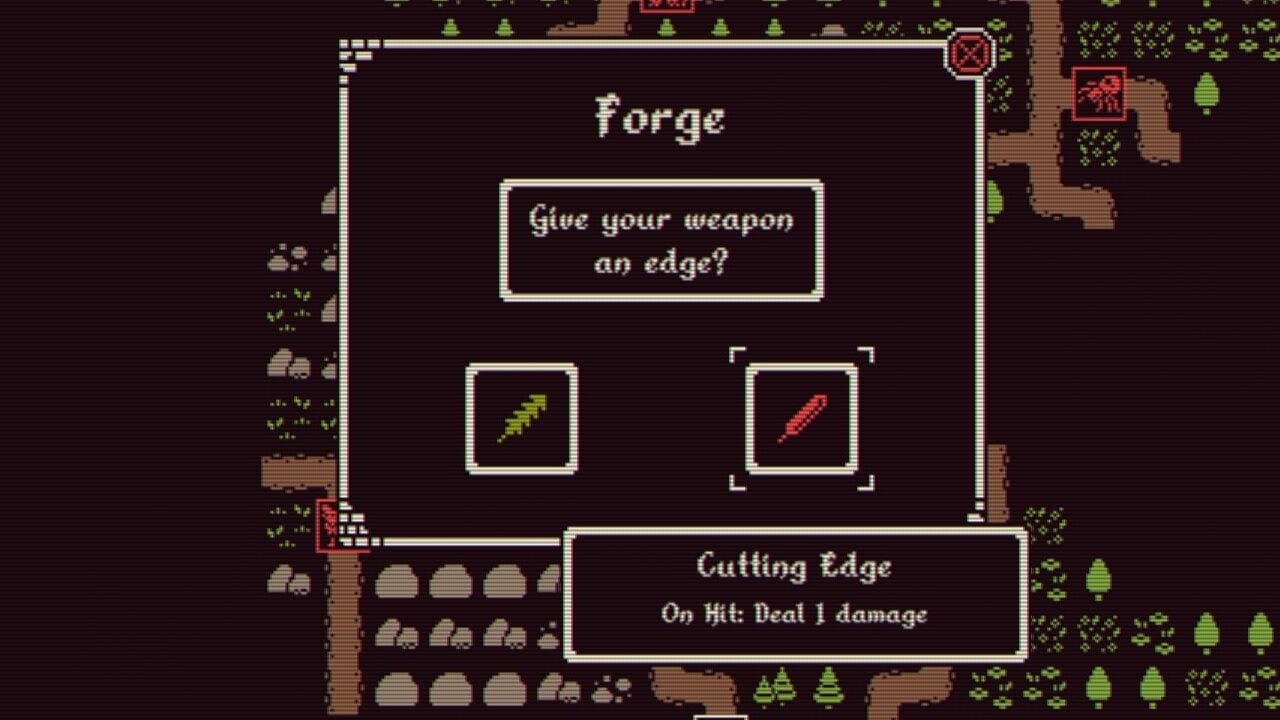 Choosing an edge for your weapon in the forge