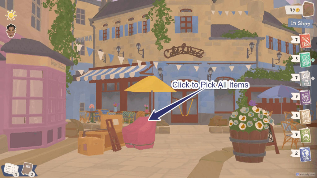 Click to pick all items
