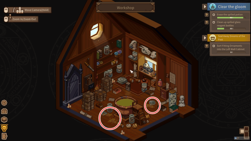 Spilled Potion in Workshop