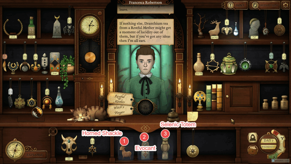 Plinth puzzle in Strange Antiquities